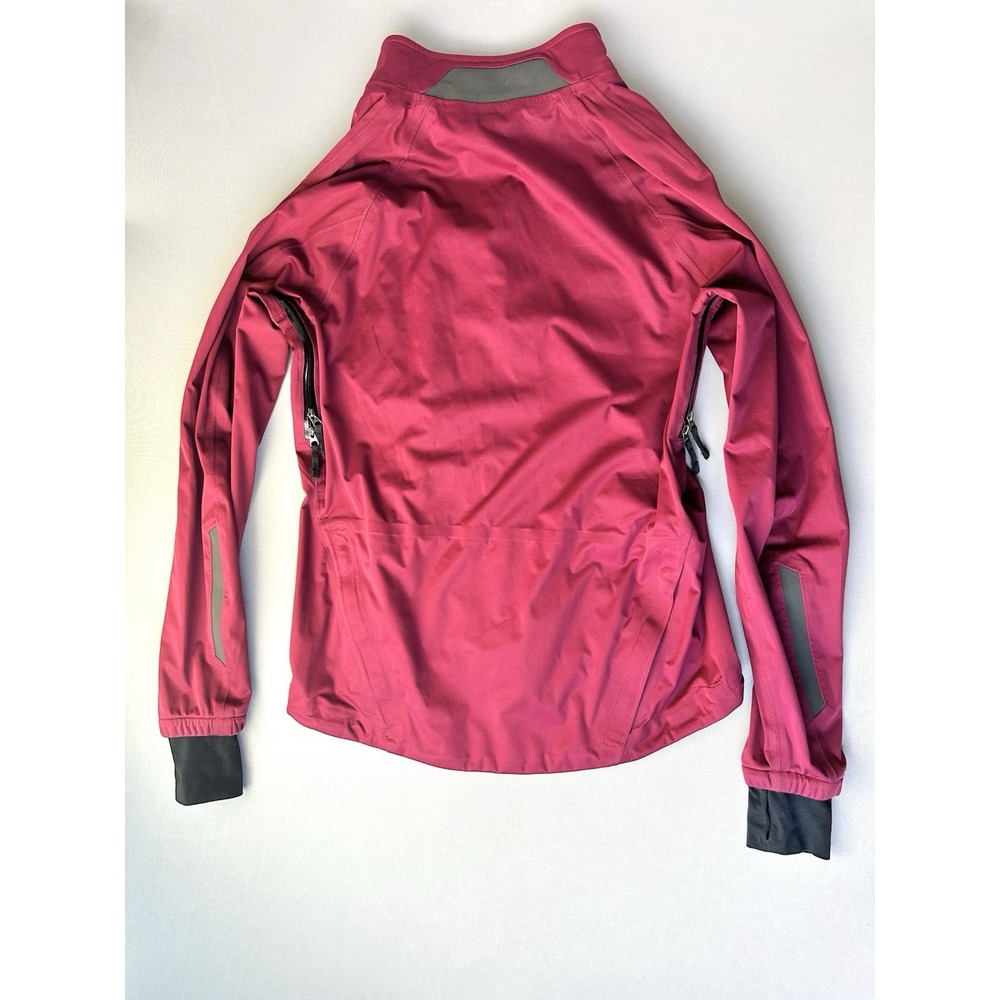 Aether Women's Size 2 Union Cycling Jacket Wine Red Full Zip - Picture 15 of 16